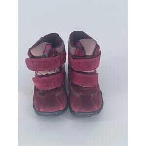 Falcotto Naturino Toddler Shoes EU 23 US 7 Maroon/Red Suede Hook & Loop